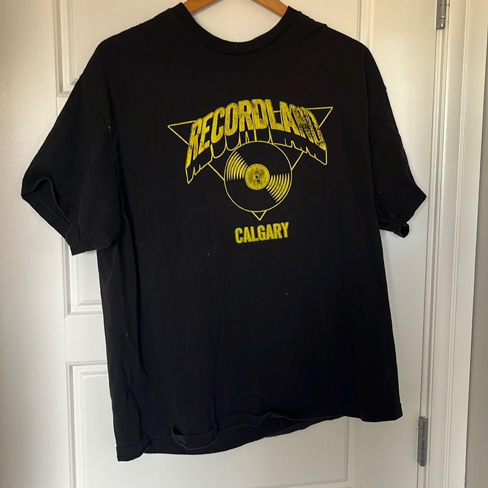 Vintage record land tee. American Apparel XL